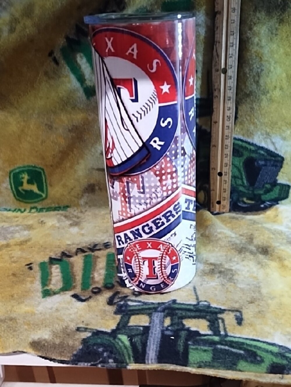 Red and White Insulated Tumbler - Texas Design - Picture 3 of 5